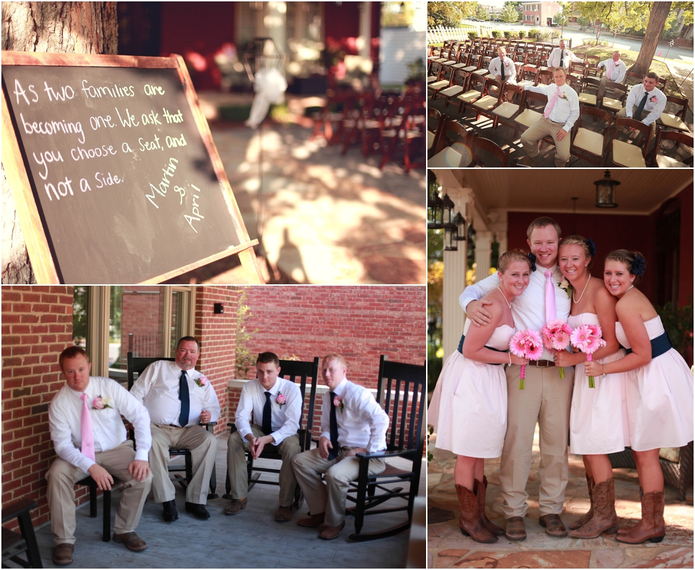 The Red House in Franklin wedding bridal party