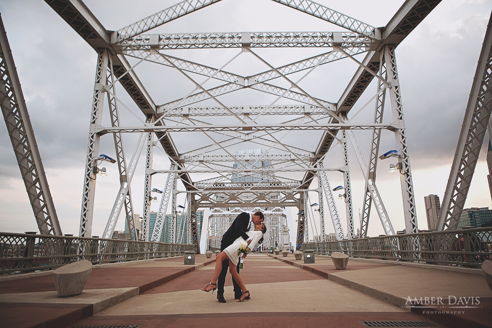 pedestrian bridge Nashville elopement