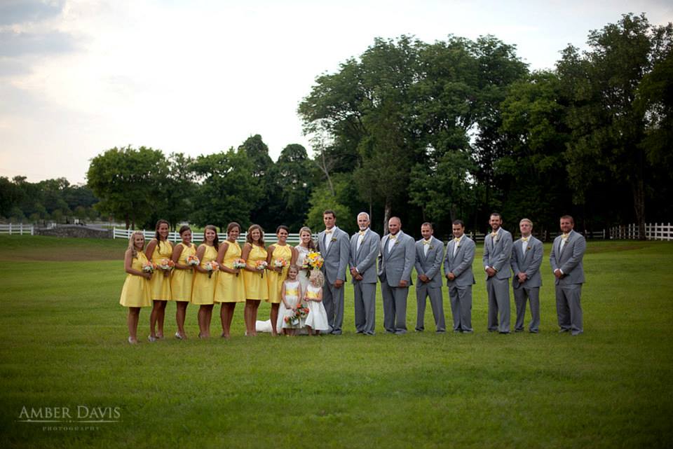 bridal party yellow 