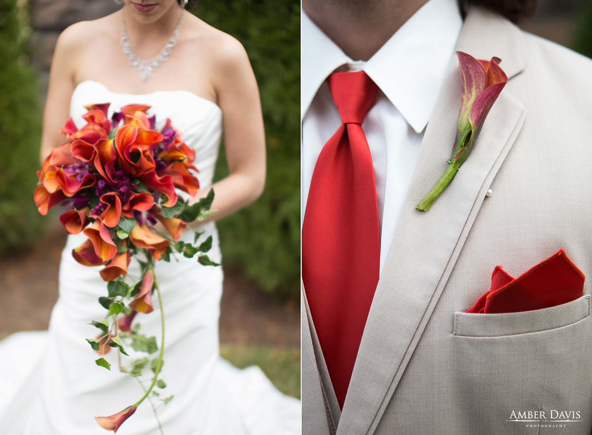 red and orange wedding colors