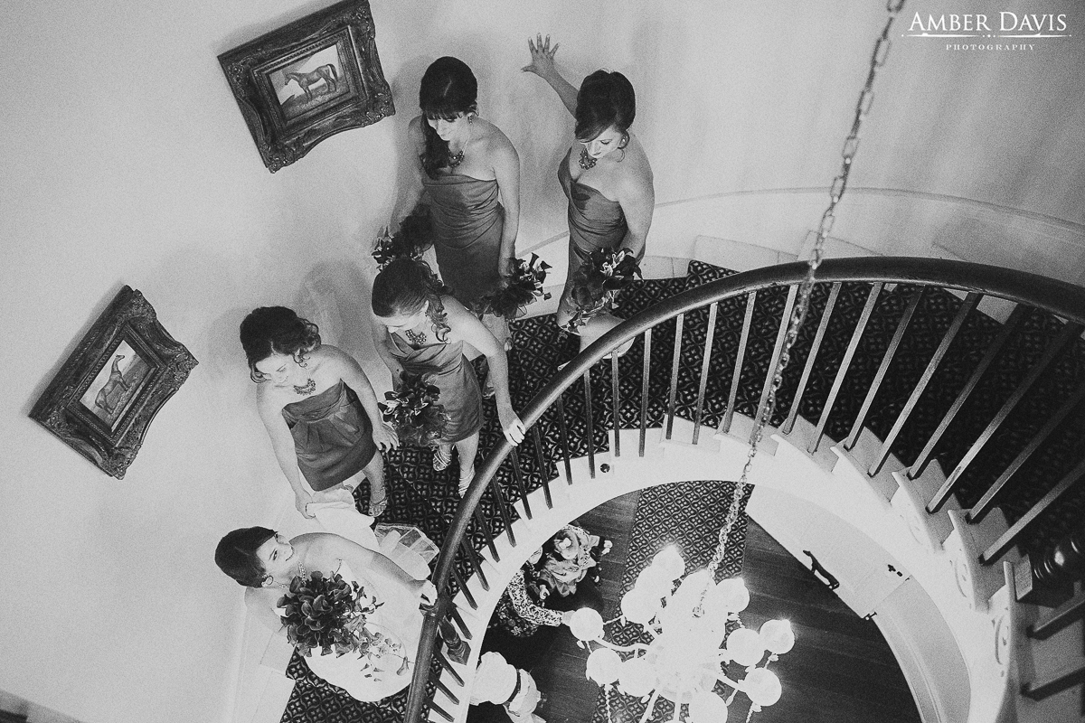 spiral staircase wedding