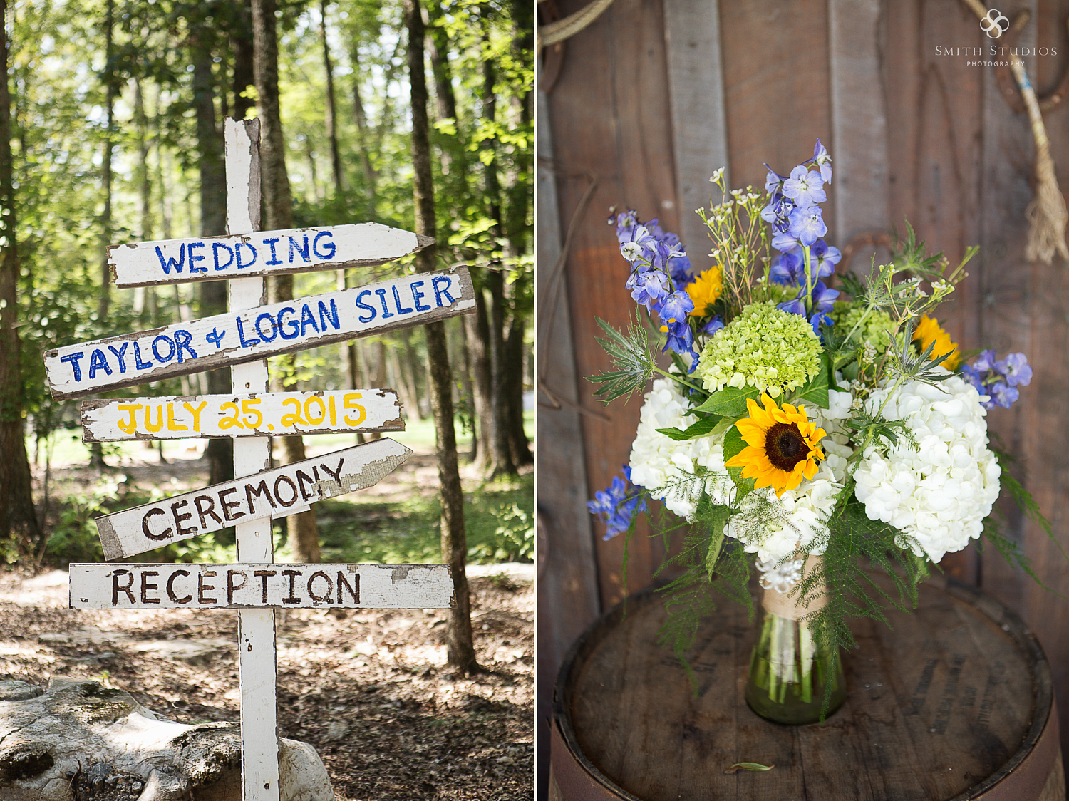 wedding sign DIY Saddle Woods