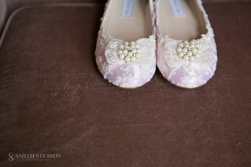 Riverwood Mansion wedding shoes