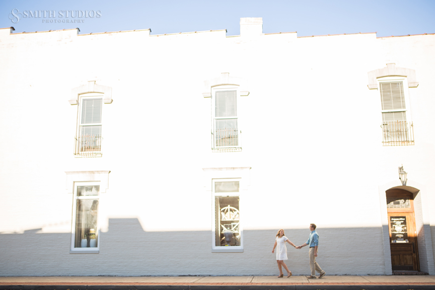 downtown Franklin engagement session