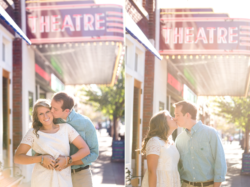 downtown Franklin engagement