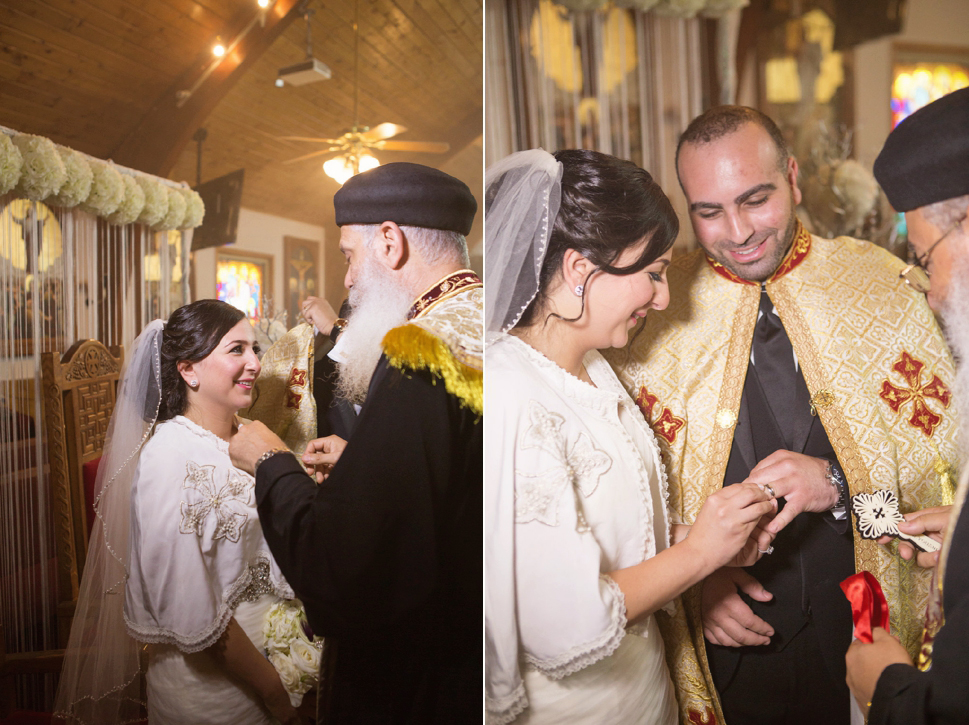 Nashville wedding photographer Egyptian Coptic wedding ceremony rings