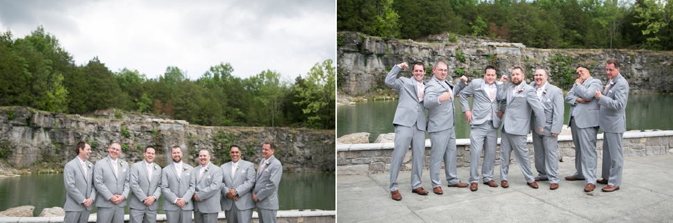 Graystone Quarry wedding waterfalls
