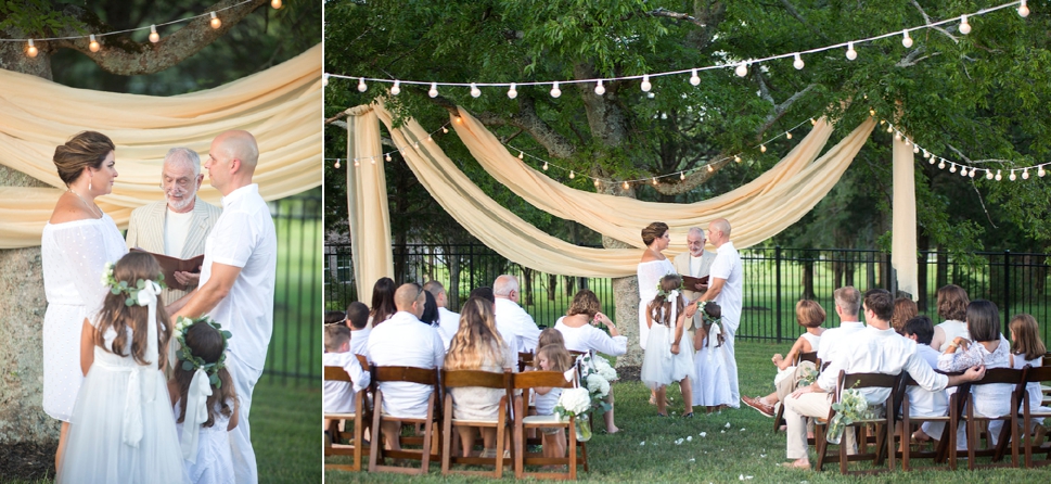 Nashville wedding photographer backyard wedding vow renewal