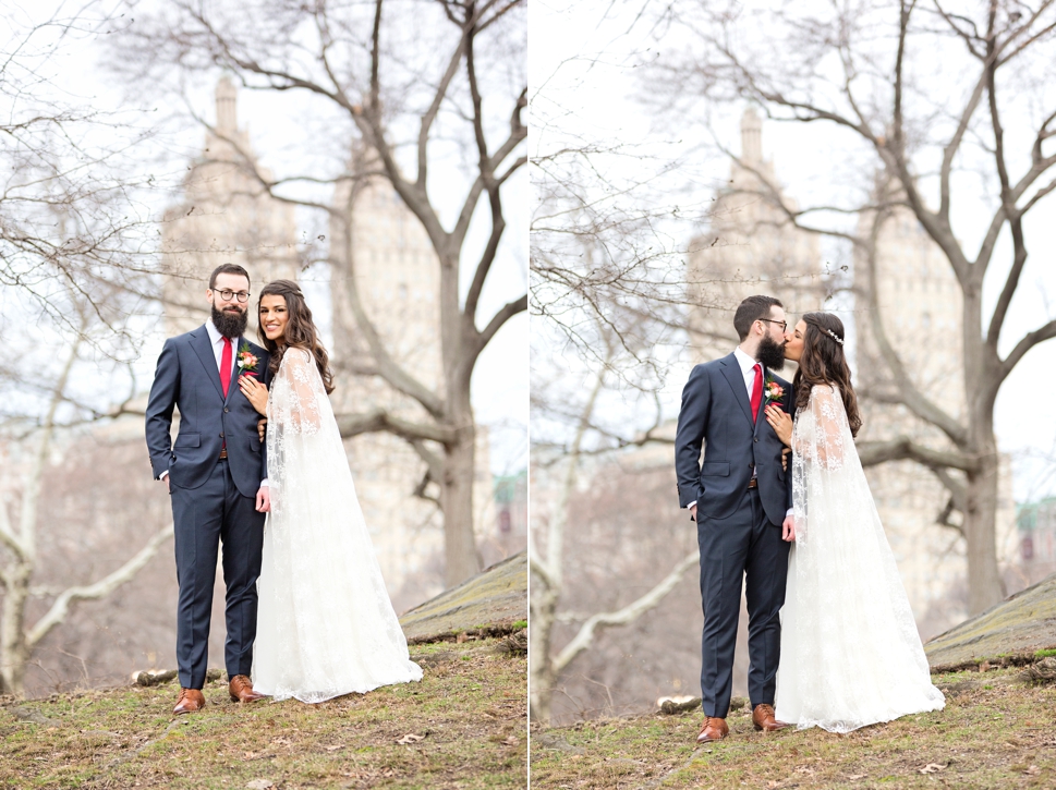 Central Park winter wedding