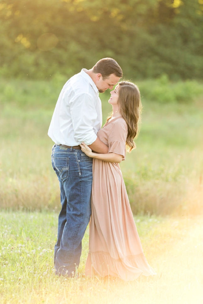 light and airy engagement photographs