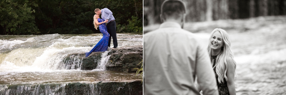 Nashville wedding photographer waterfall